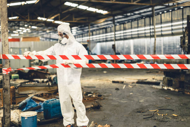 Professional Drug Lab Cleanup technician working in Hillsdale, MI